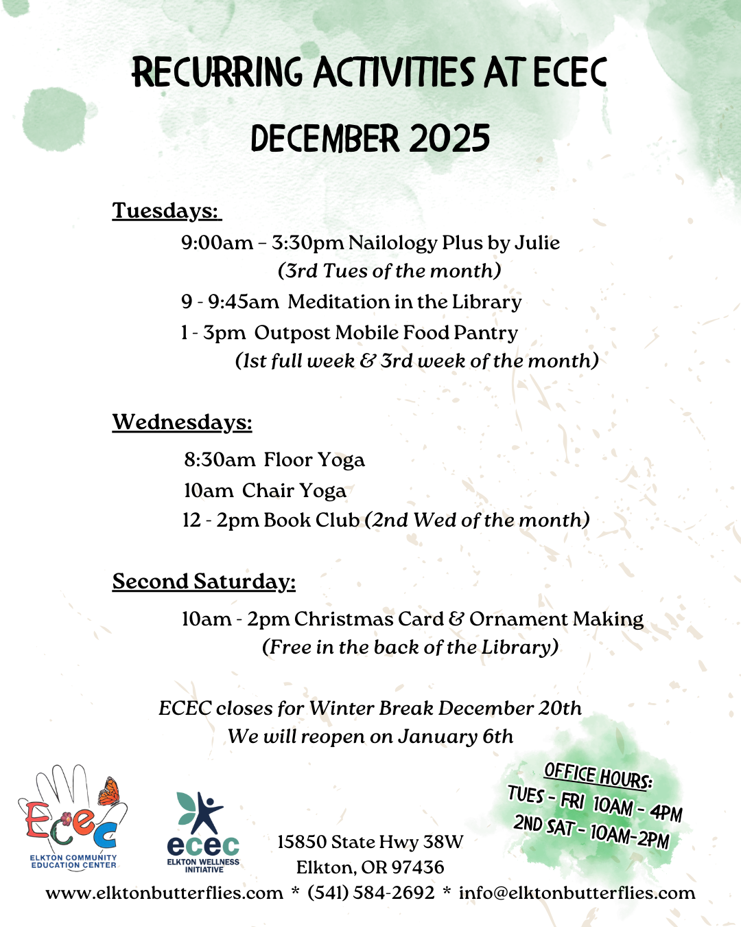 December 2025 Recurring Activities (1)